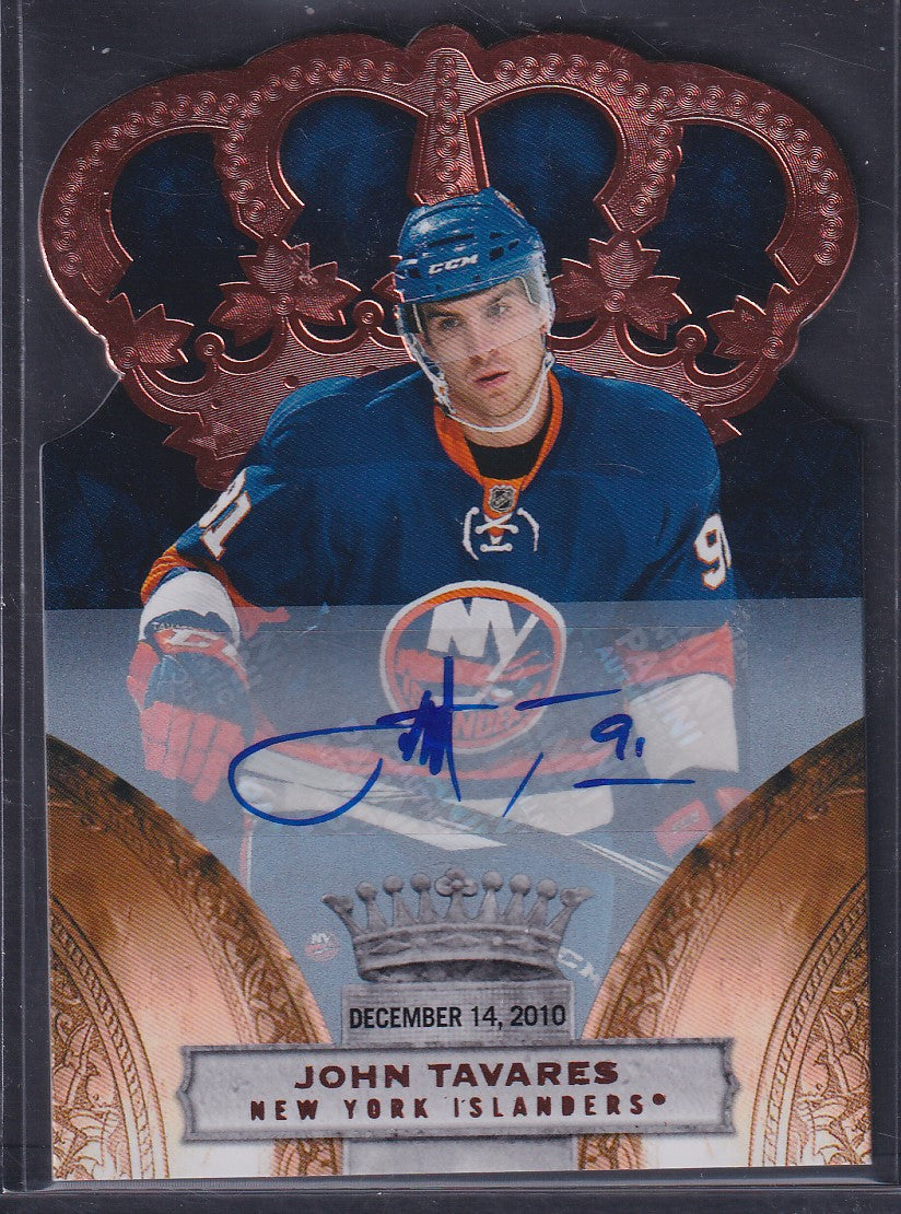 JOHN TAVARES - 2010 Panini Crown Royale Auto #62, /50