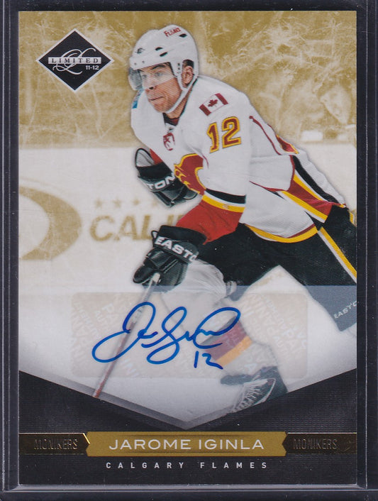 JAROME IGINLA - 2011 Panini Limited Auto #56, /25