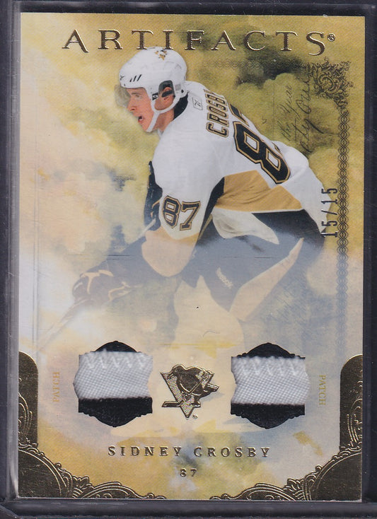 SIDNEY CROSBY - 2010 Upper Deck Artifacts Dual Patch #62, /15