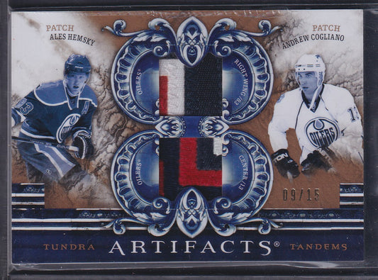 ALES HEMSKY / ANDREW COGLIANO - 2010 UD Artifacts Dual Patch Tundra #TT2-OIL /15