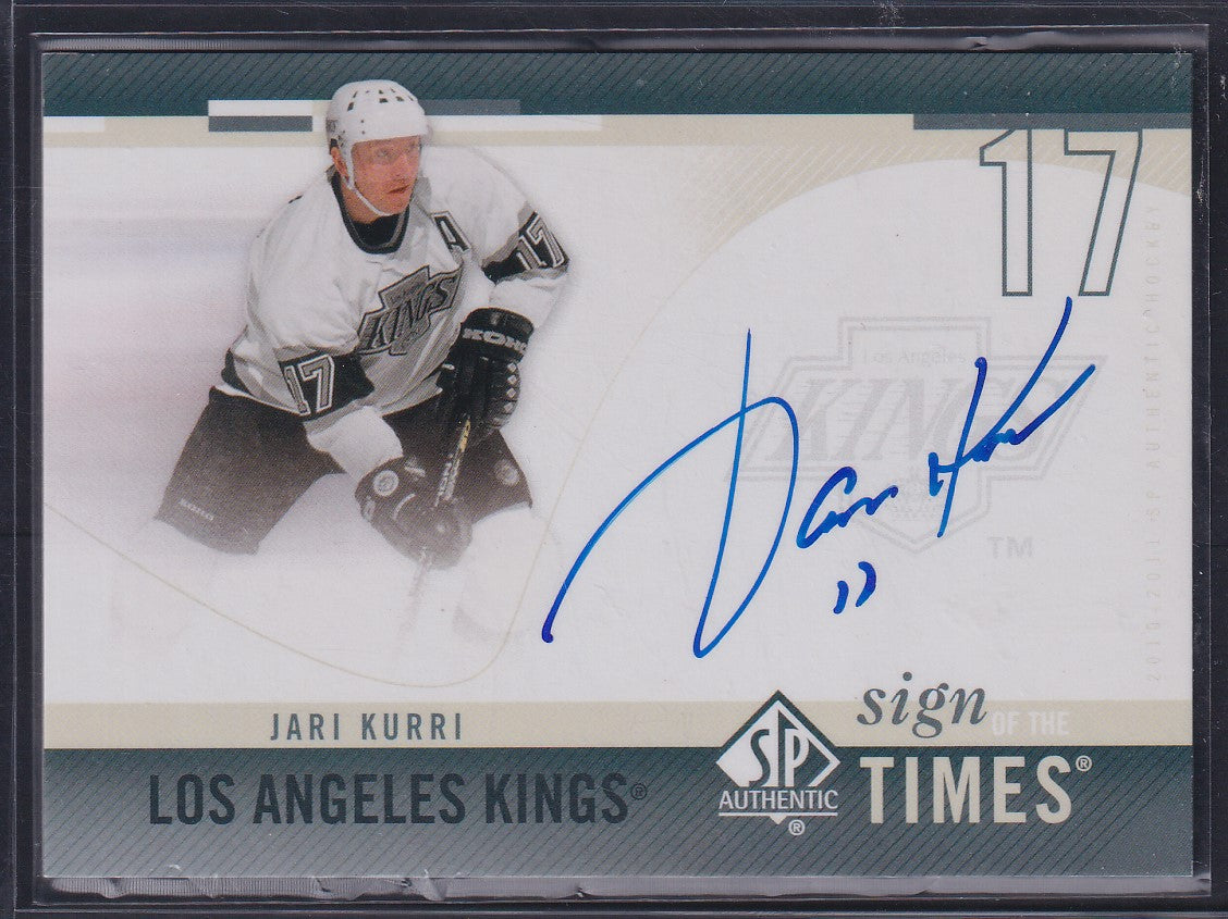 JARI KURRI - 2010 SP Authentic Sign of the Times Auto #SOT-JK