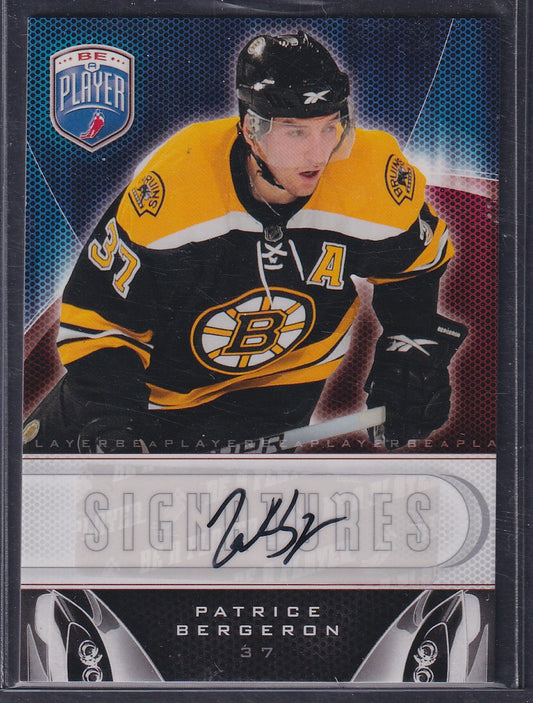 PATRICE BERGERON - 2009 Be A Player Signatures Auto #S-PB