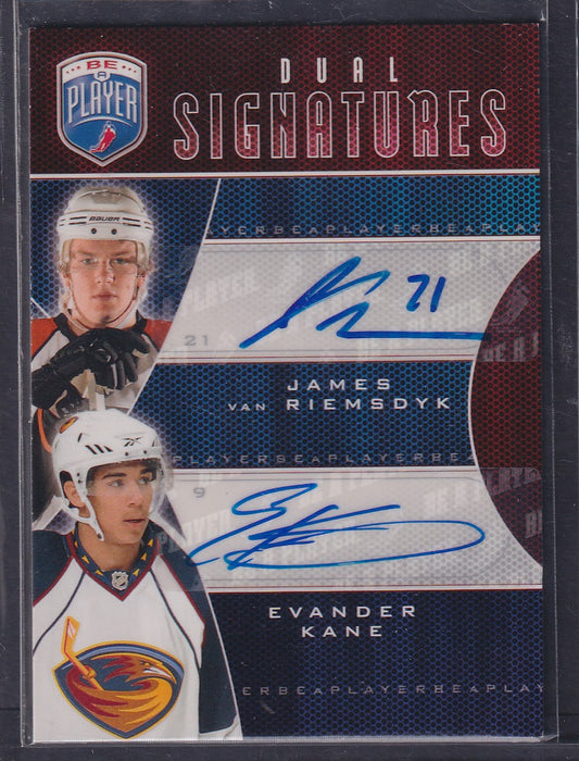 VAN RIEMSDYK / KANE - 2009 Be a Player Dual Signatures Auto #S2-KV