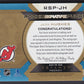 JACK HUGHES - 2019 UD Trilogy Rookie Signature Pucks Auto #RSP-JH, /25