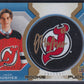 JACK HUGHES - 2019 UD Trilogy Rookie Signature Pucks Auto #RSP-JH, /25