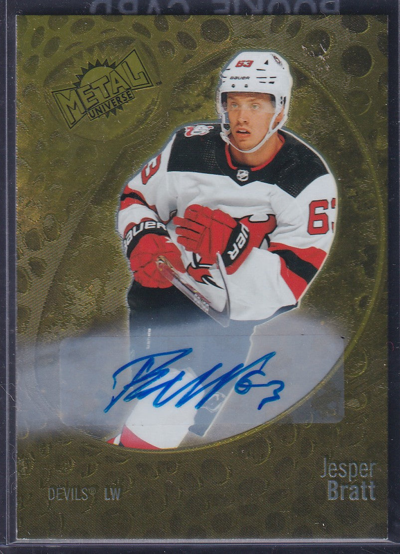 JESPER BRATT - 2022 Metal Universe GOLD Auto #73, 1/1