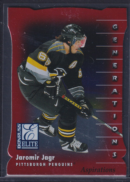 JAROMIR JAGR - 1998 Donruss Elite Generations Aspirations RED #125, /750