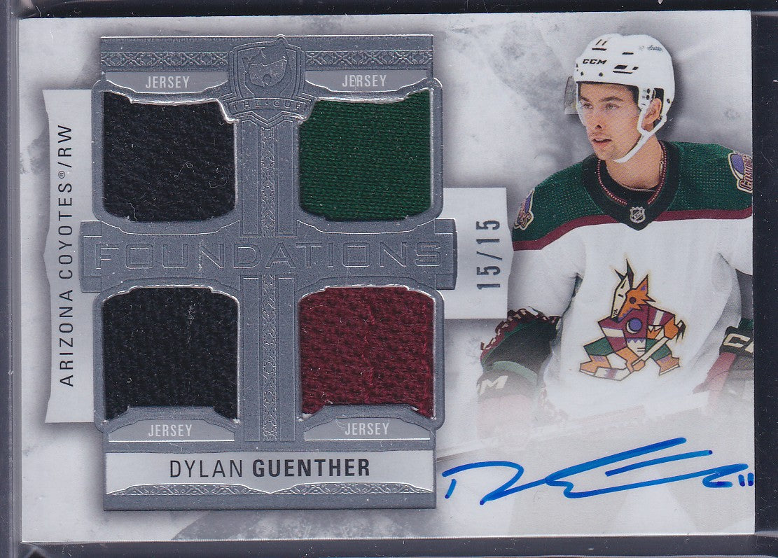 DYLAN GUENTHER - 2022 The Cup Rookie Foundations Auto Quad Patch #F-DG, /15