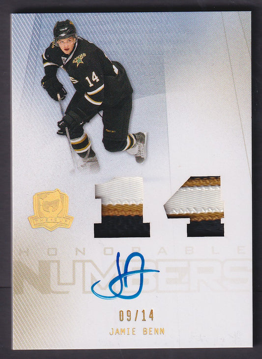 JAMIE BENN - 2009 The Cup Rookie Honorable Numbers #HN-JB, /14