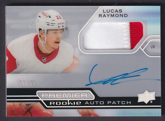 LUCAS RAYMOND - 2021 Upper Deck Premier Rookie Auto Patch #AHR-LR, /49