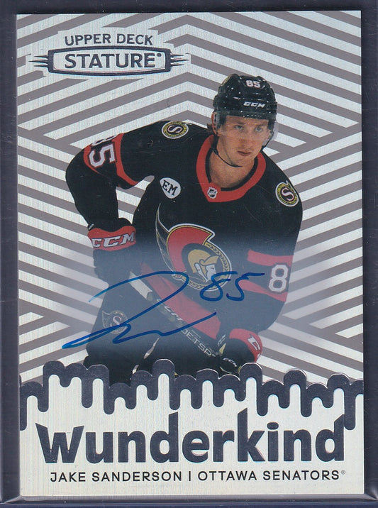 JAKE SANDERSON - 2022 Upper Deck Stature Wunderkind Auto Rookie #W-47