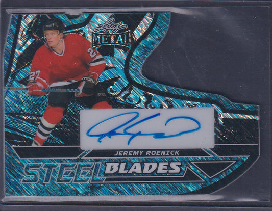 JEREMY ROENICK - 2025 Leaf Metal Steel Blades Die Cut Auto #SB-JR2, /4