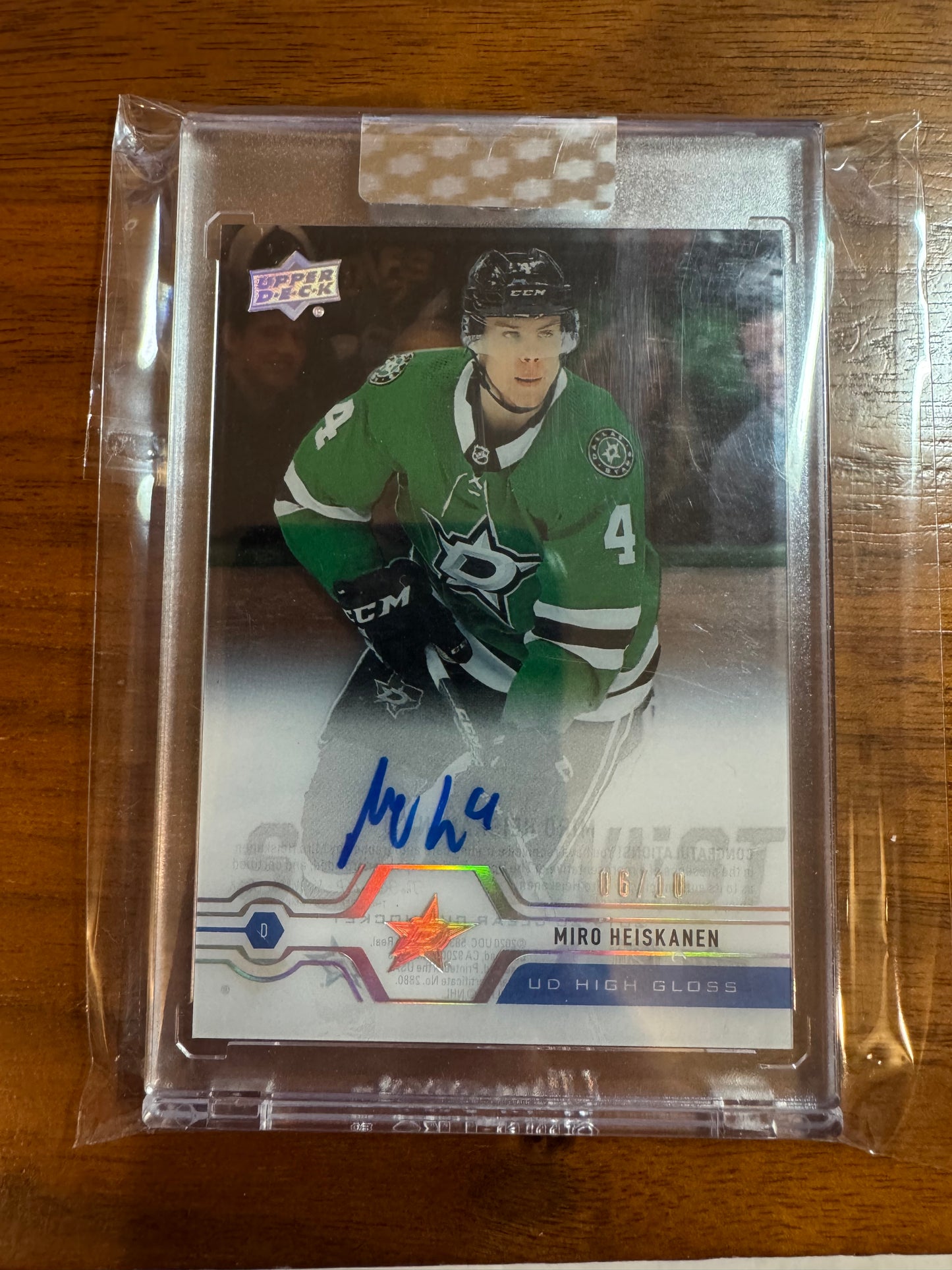 MIRO HEISKANEN - 2019 Upper Deck Clear Cut Auto HIGH GLOSS #CC-MH, /10