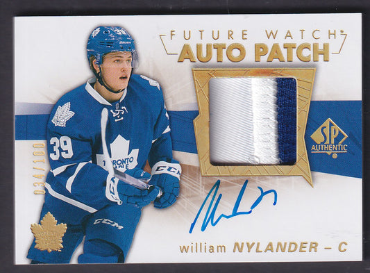 WILLIAM NYLANDER - 2016 SP Authentic Future Watch Auto Patch #116, /100
