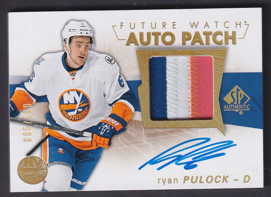 RYAN PULOCK - 2016 SP Authentic Future Watch Auto Patch #121, /100