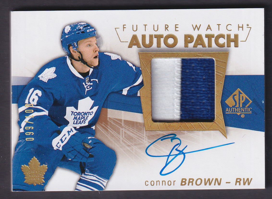 CONNOR BROWN - 2016 SP Authentic Future Watch Auto Patch #120, /100