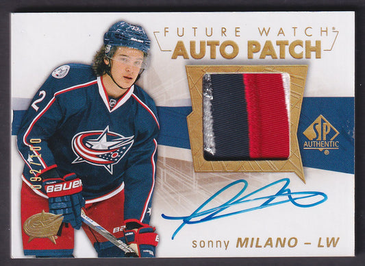SONNY MILANO - 2016 SP Authentic Future Watch Auto Patch #131, /100