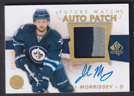JOSH MORRISSEY - 2016 SP Authentic Future Watch Auto Patch #139, /100