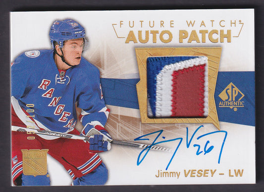 JIMMY VESEY - 2016 SP Authentic Future Watch Auto Patch #152, /100
