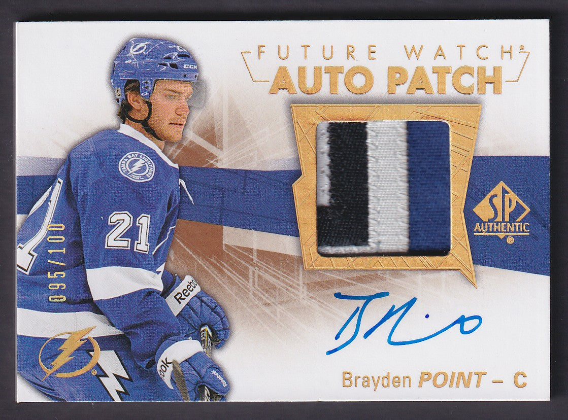 BRAYDEN POINT - 2016 SP Authentic Future Watch Auto Patch #160, /100