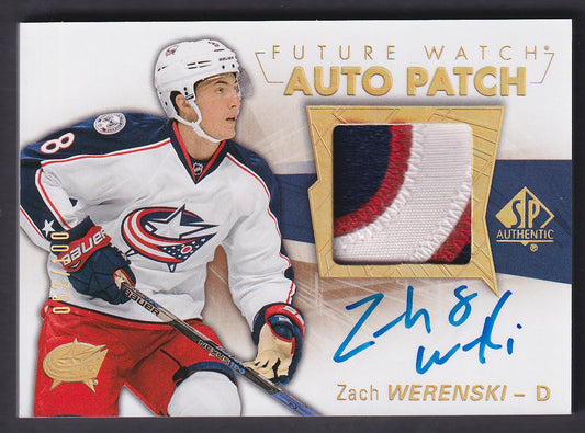 ZACH WERENSKI - 2016 SP Authentic Future Watch Auto Patch #156, /100