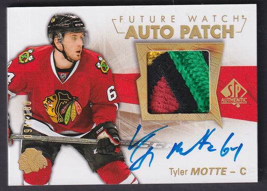 TYLER MOTTE - 2016 SP Authentic Future Watch Auto Patch #163, /100
