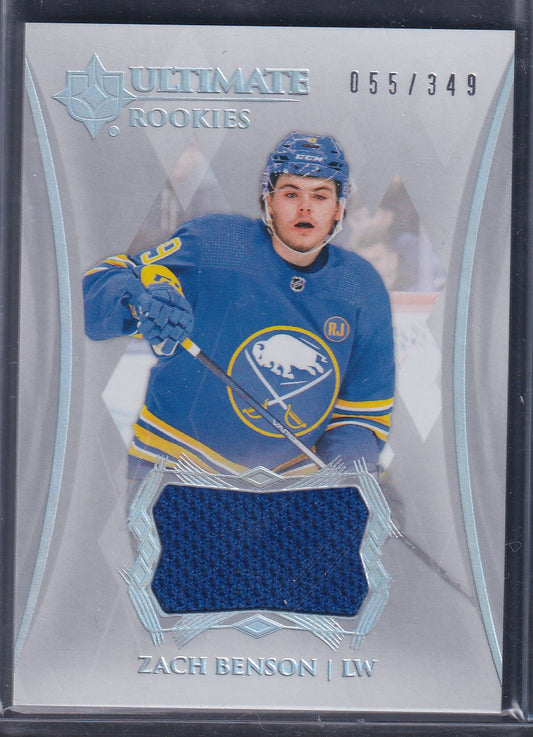 ZACH BENSON - 2023 Ultimate Rookies Jersey Patch #125, /349