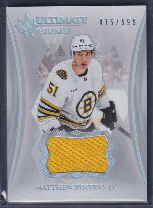 MATTHEW POITRAS - 2023 Ultimate Rookies Jersey Patch #124, /599