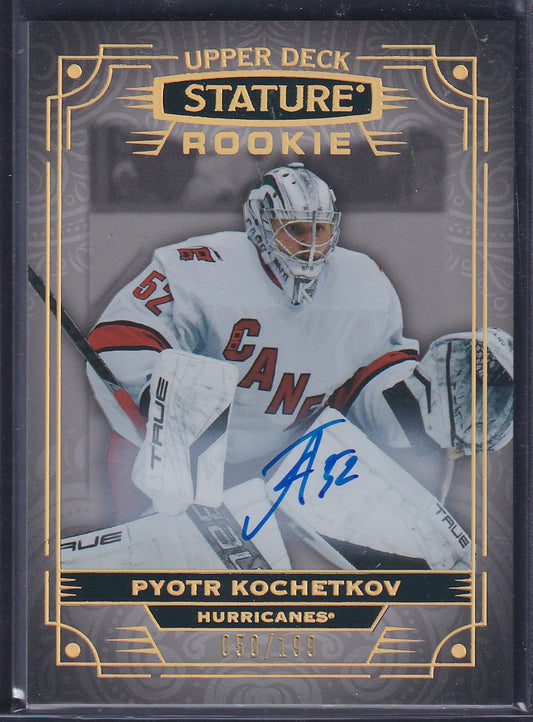 PYOTR KOCHETKOV - 2022 Upper Deck Stature Rookie Auto #122, /199