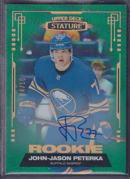 JOHN-JASON PETERKA - 2021 Upper Deck Stature Rookie Auto #156, /10