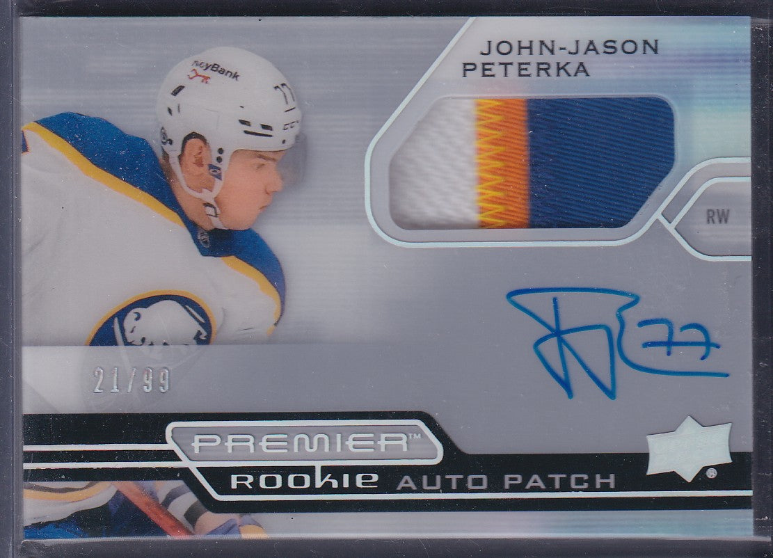JOHN-JASON PETERKA - 2021 Upper Deck Premier Rookie Auto Patch #AHR-JP, /99