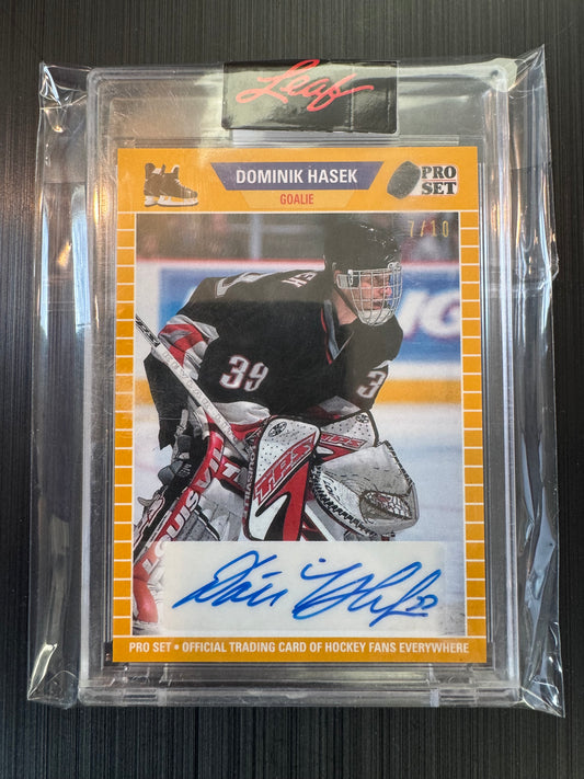 DOMINIK HASEK - 2021 Leaf Pro Set Auto #A89-DH1, /10