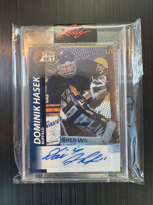 DOMINIK HASEK - 2021 Leaf Pro Set Auto #A92-DH1, 1/1