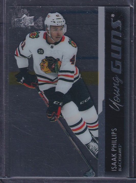 ISAAK PHILLIPS - 2021 Upper Deck Young Guns CLEAR CUT #735
