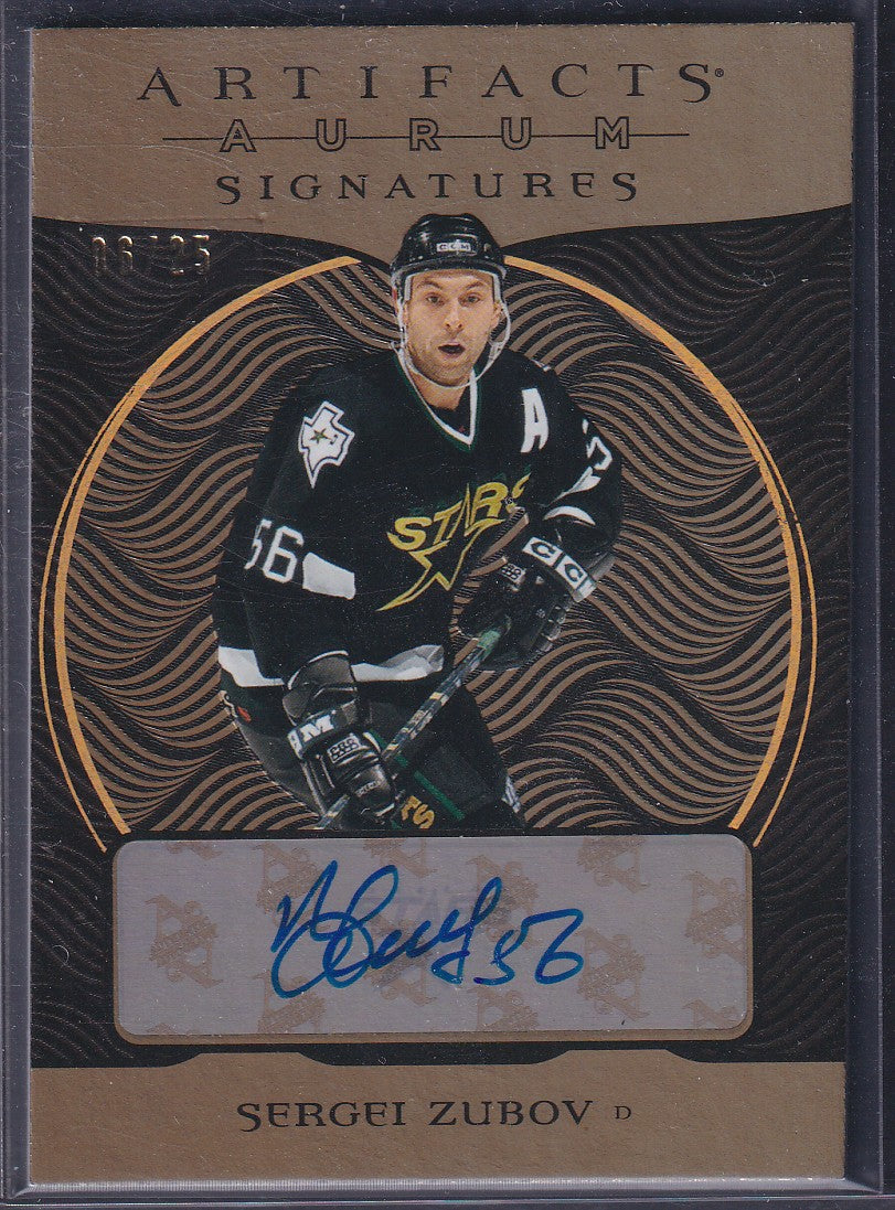 SERGEI ZUBOV - 2022 Upper Deck Artifacts Aurum Signatures Auto #AS-SZ, /25