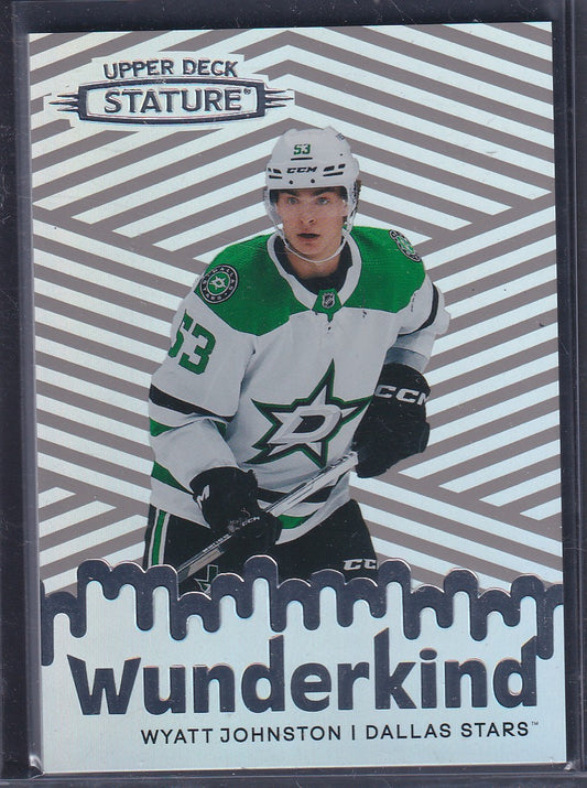 WYATT JOHNSTON - 2022 Upper Deck Stature Wunderkind Rookie #W-50