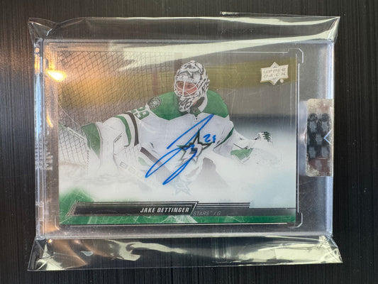 JAKE OETTINGER - 2022 Upper Deck Clear Cut Auto #CC-JO