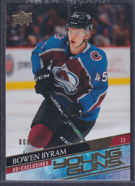 BOWEN BYRAM - 2020 Upper Deck Young Guns EXCLUSIVES #205, /100