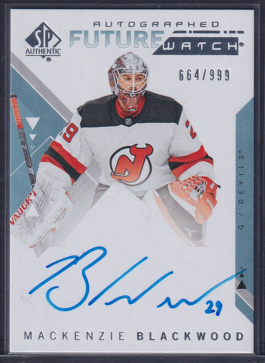 MACKENZIE BLACKWOOD - 2018 SP Authentic Future Watch Auto #176, /999