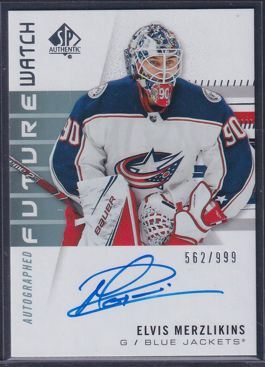ELVIS MERZLIKINS - 2019 SP Authentic Future Watch Auto #191, /999