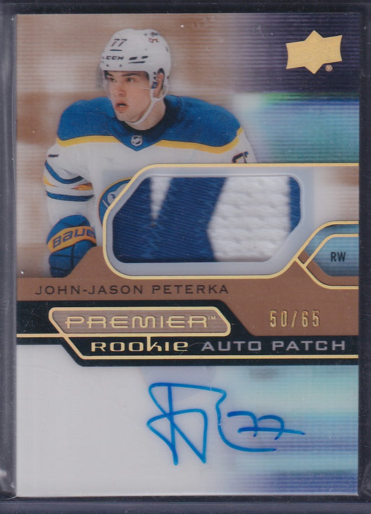 JOHN-JASON PETERKA - 2021 Upper Deck Premier Rookie Auto Patch #AR-JP, /65