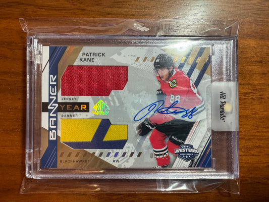 PATRICK KANE - 2021 SP Game Used Banner Year Auto Patches #BYA-PK, /25