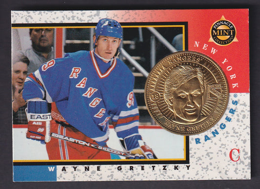 WAYNE GRETZKY - 1998 Pinnacle Mint Collection Gold Plated Coin #18