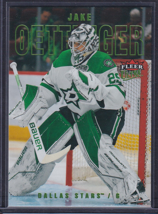 JAKE OETTINGER - 2021 Fleer Ultra Hockey GREEN FOIL #199, /25