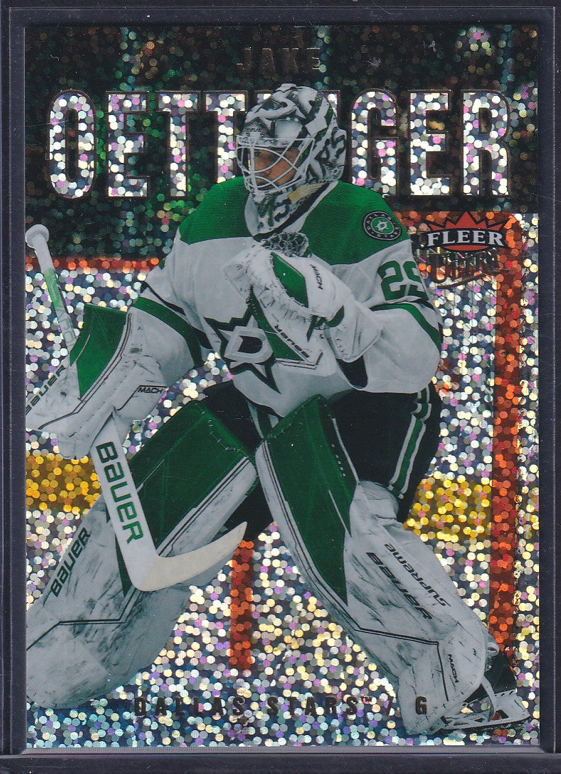 JAKE OETTINGER - 2021 Fleer Ultra Hockey RAINBOW #199