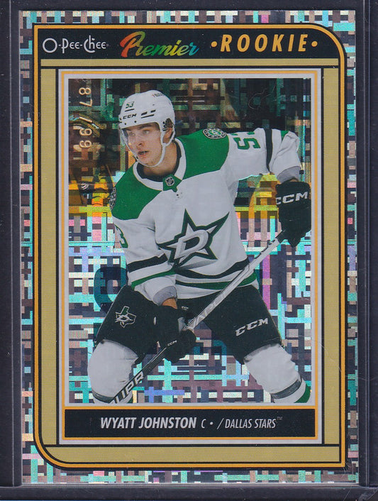 WYATT JOHNSTON - 2022 O-Pee-Chee Premier Rookie #P-95, /99