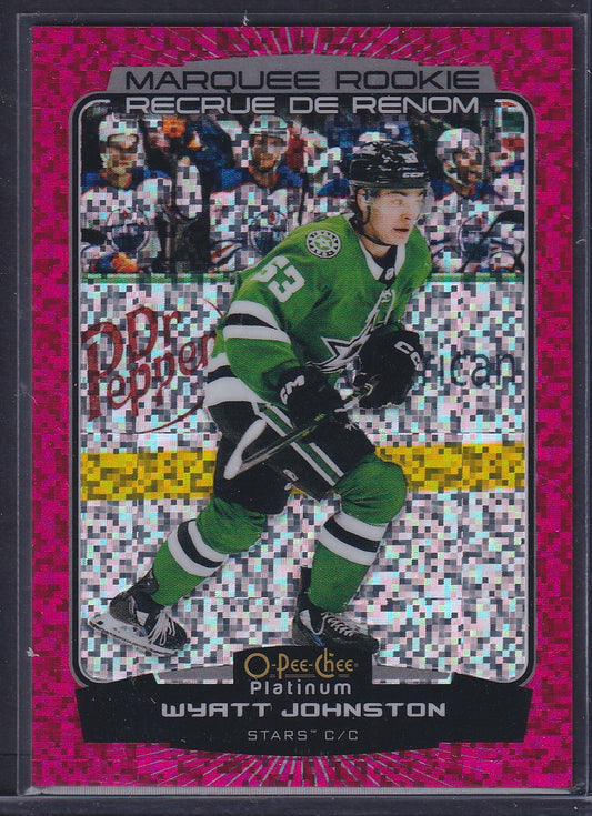 WYATT JOHNSTON - 2022 O-Pee-Chee Plat Marquee Rookie VIOLET PIXELS #294, /299