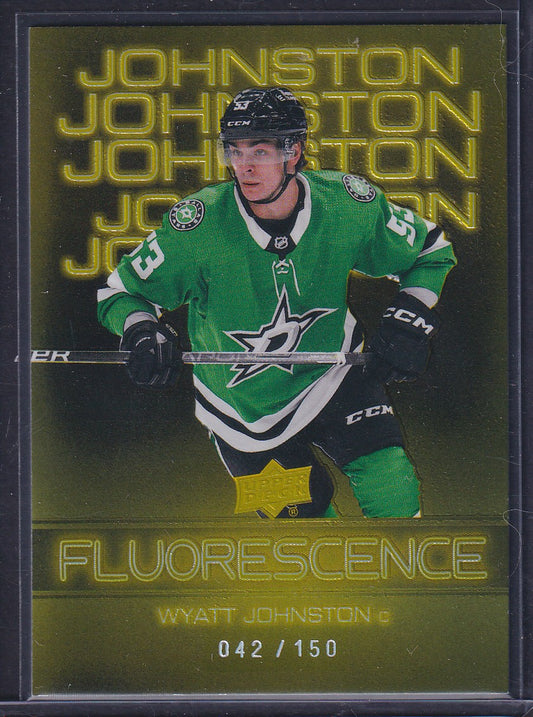 WYATT JOHNSTON - 2022 Upper Deck Fluorescence Rookie #F-25, /150