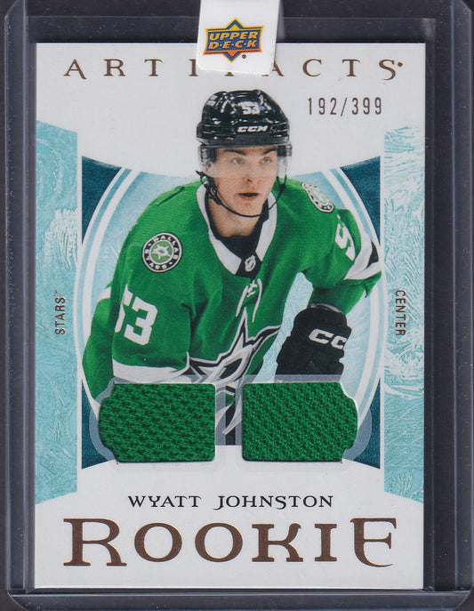WYATT JOHNSTON - 2022 Upper Deck Artifacts Rookie Dual Jersey Patch #V, /399