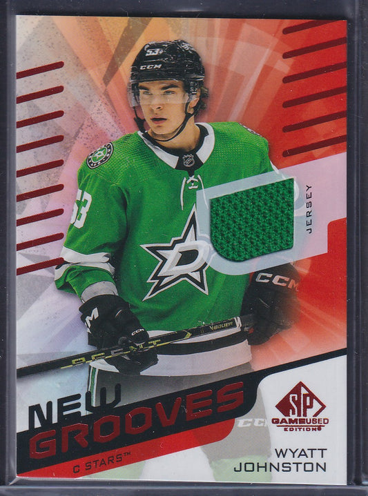 WYATT JOHNSTON - 2022 SP Game Used New Grooves Rookie Jersey Patch #NG-20